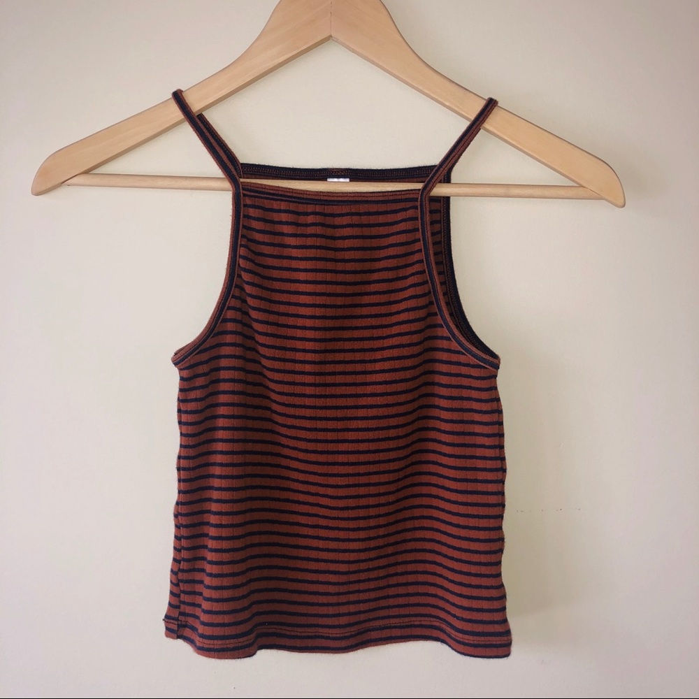 🌟American Apparel striped cropped tank
